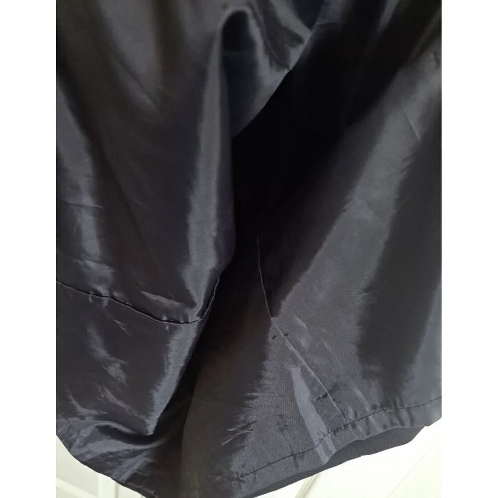 Virgo Women's 12 Black Sleeveless Sheath Dress Drape Back Office - Picture 7 of 8